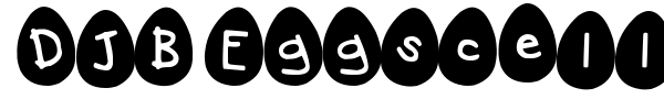 DJB Eggscellent font preview